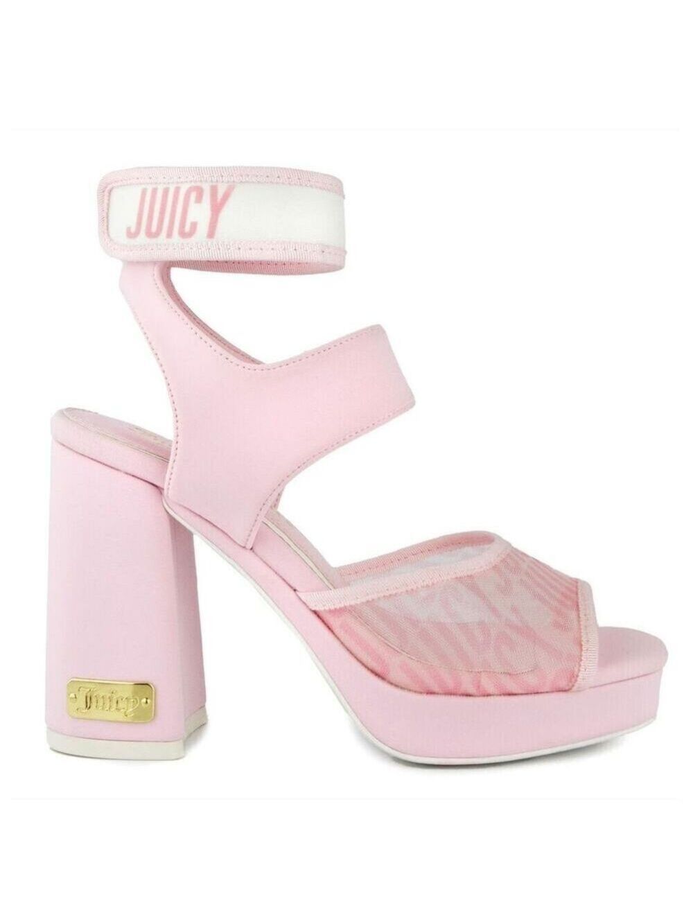 JUICY COUTURE PINK PLATFORM OPEN TOE DRESS SANDALS SIZE 8 9 10